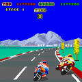 ハングオンの当時のゲーム画面2