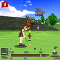 みんなのGOLF モバイル パットゴルフの当時のゲーム画面