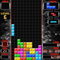 TETRIS　BLACK　RANKINGの当時のゲーム画面