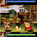 餓狼伝説VS.FIGHTER'S HISTORY DYNAMITEの当時のゲーム画面
