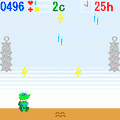 カエルの傘の当時のゲーム画面