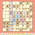 9x9パズル100中級 Vol.6の当時のゲーム画面