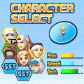 SUPERスマッシュテニスの当時のゲーム画面
