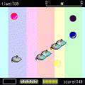 火鼠　ねず太　宇宙へ行く!!の当時のゲーム画面