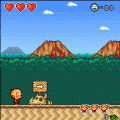 PC原人の当時のゲーム画面