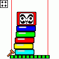 だるまおとし２の当時のゲーム画面2