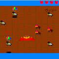 ゴンザレスvsウッシーの当時のゲーム画面