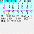 e日記Metabo（評価版）の当時のゲーム画面