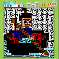絵の出る迷路の当時のゲーム画面
