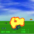CG3D シューティングの当時のゲーム画面3