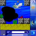 海中ピラミッドの当時のゲーム画面