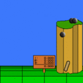 鉄球飛ばし!!の当時のゲーム画面