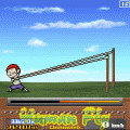 HumanFly 最後の限界突破版の当時のゲーム画面