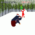彼女達のクリスマス 生徒会編の当時のゲーム画面2