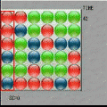 スライドパズルの当時のゲーム画面