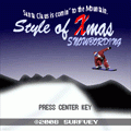 Style of Xmas Snowboardingの当時のゲーム画面
