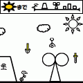 走れ！トリ造！！の当時のゲーム画面