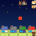 サンタのプレゼントの当時のゲーム画面