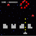 爆裂!!インベーダーの当時のゲーム画面2