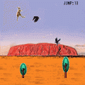 カンガルーの当時のゲーム画面