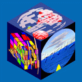 ３次元１５パズルの当時のゲーム画面