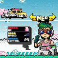 スノーライダーの当時のゲーム画面2