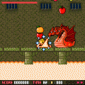 The Tower of Voodieの当時のゲーム画面