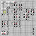 地雷探しの当時のゲーム画面