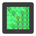 森パズルの当時のゲーム画面